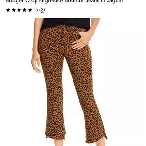 DL1961 Bridget Cropped High Rise animal print pants